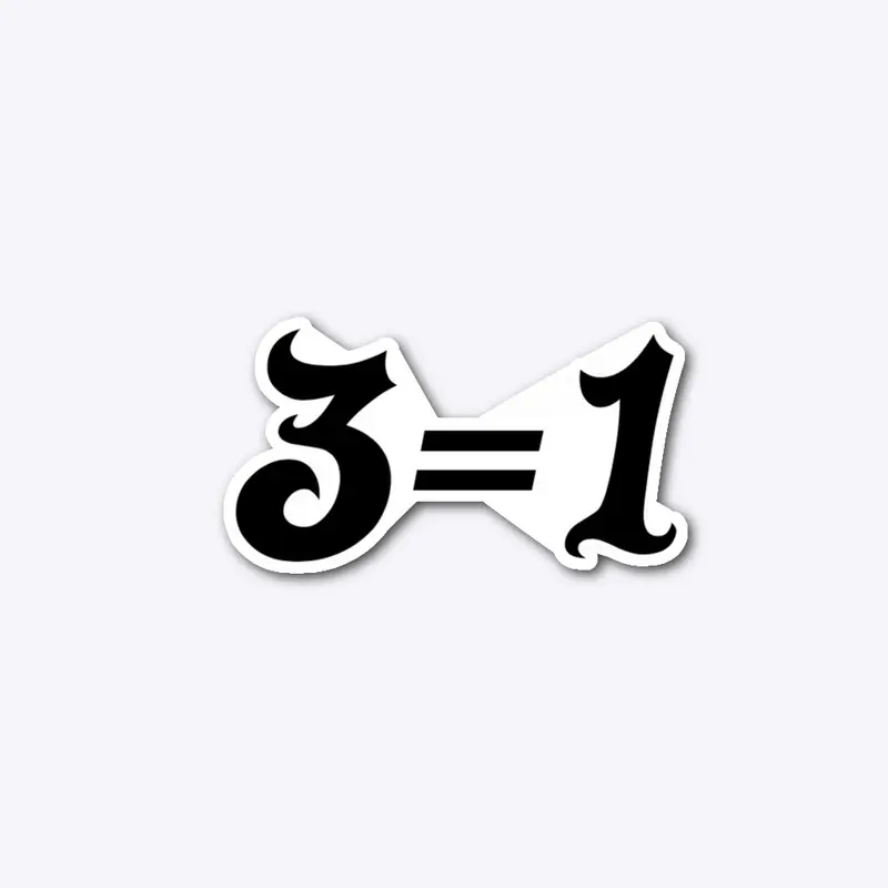 3=1 Sticker